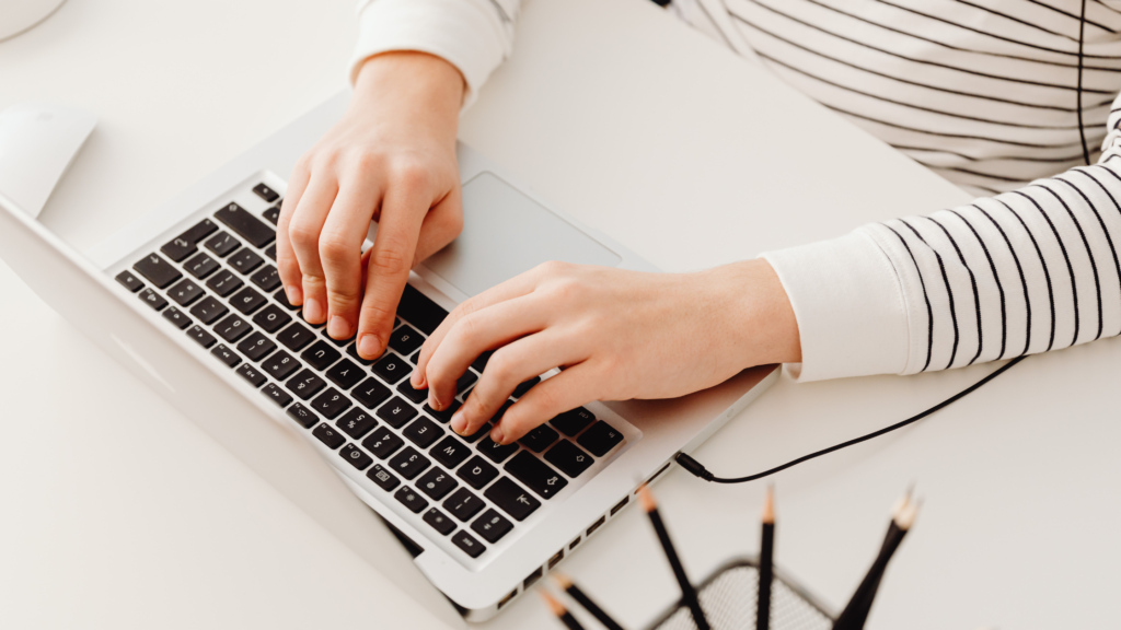 Website contact form and email communication concept showing how visitors connect with a business online