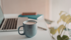 Modern business website displayed on a laptop in a clean workspace, representing strong website foundations for small businesses